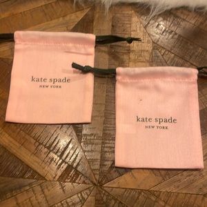 Two Kate spade small dust bags